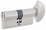 Картинка Механизм цилиндровый БУЛАТ МЦ АК 80(40*40)(5 пин.) никель ключ-верт. 5 англ. кл.